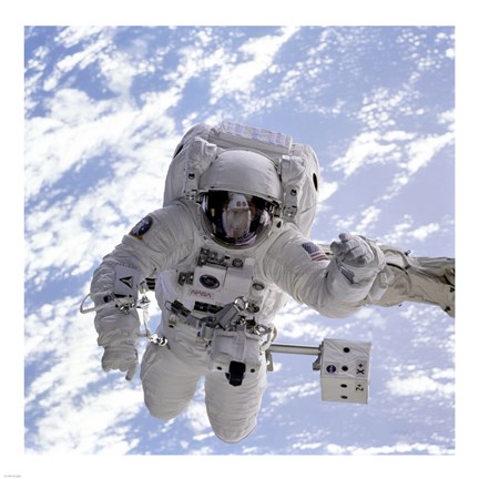 Framed Michael Gernhardt in Space During STS-69 in 1995 Print