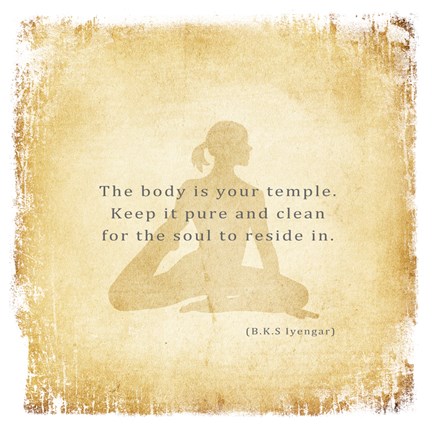 Framed Body is Your Temple Print