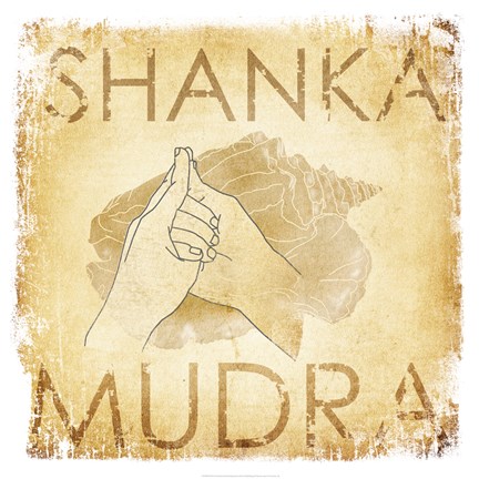 Framed Shanka Mudra (Conch) Print