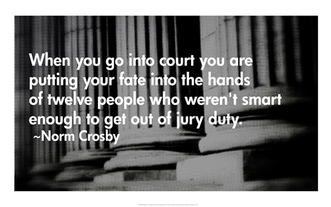 Framed Court Quote Print