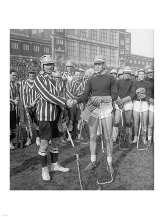 Framed Lacrosse Team Print