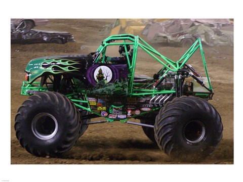 Framed Grave Digger Monster Truck Print