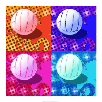 Framed Volleyball Pop Print