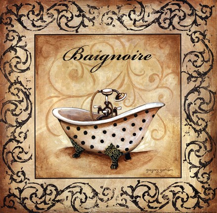 Framed Classic Baignoire Print