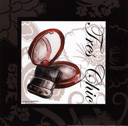 Framed Makeup Bag II Print