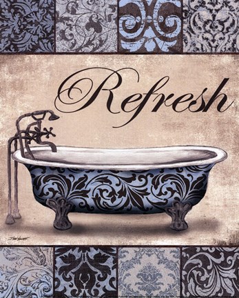 Framed Refresh Bath - mini Print