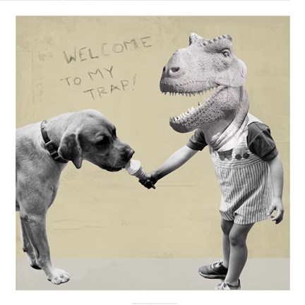 Framed Welcome to My Trap! Print