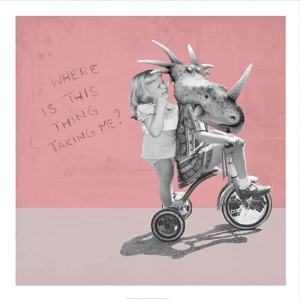 Framed Where Is This Thing Taking Me? Print