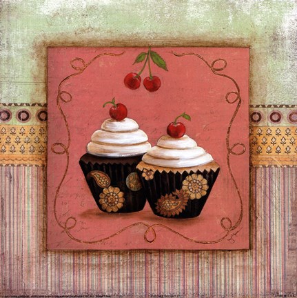 Framed CUPCAKE DELIGHT II Print