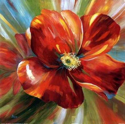 Framed Island Blossom I Print