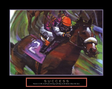 Framed Success - Horse Print