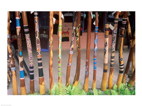 Framed Didgeridoos Australia Print