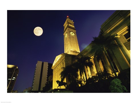 Framed City Hall King George Square Brisbane Australia Print