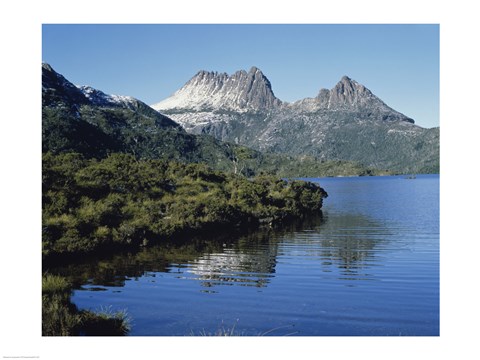Framed Dove Lake at Cradle Mtn. Tasmania Australia Print