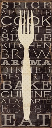Framed Kitchen Words I Print