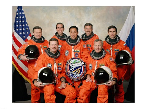 Framed Atlantis STS-106 Crew Print