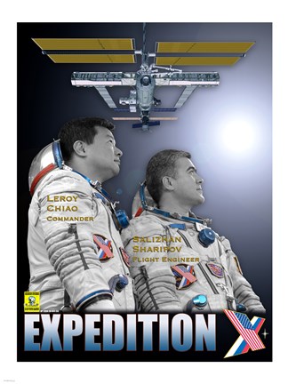 Framed Expedition 10 Crew Poster Print