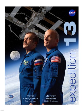 Framed Expedition 13 Crew Poster Print