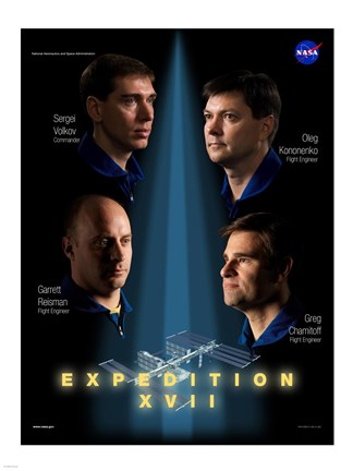 Framed Expedition 17 Crew Poster Print