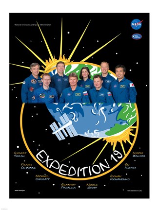 Framed Expedition 19 Crew Poster Print