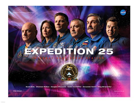 Framed Expedition 25 Mission Poster Print