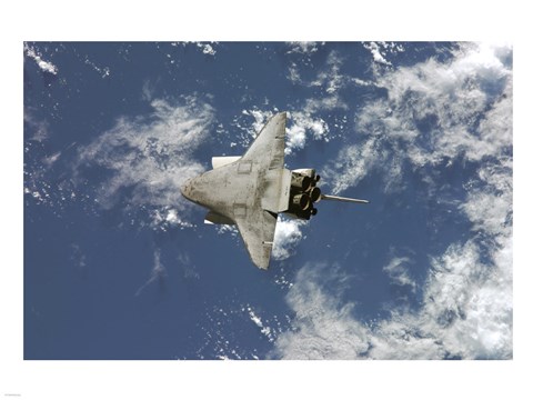 Framed Atlantis Underside STS117 Print