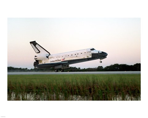 Framed Atlantis STS-73 Landing Print