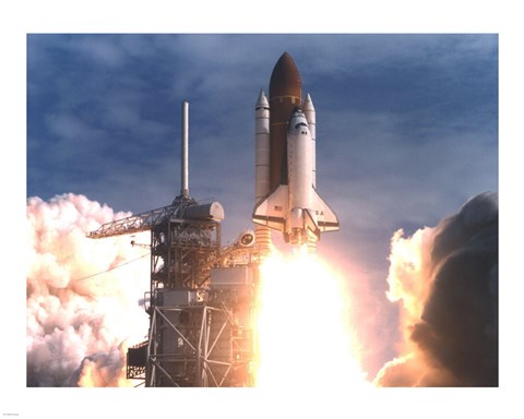 Framed Columbia Launch Print