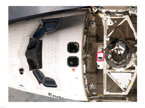 Framed Dragon Eye as seen from the International Space Station Print