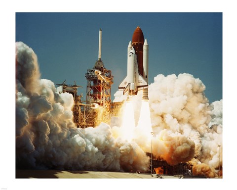 Framed Space Shuttle Challenger Print