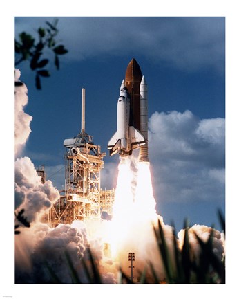 Framed STS-80 Launch Print