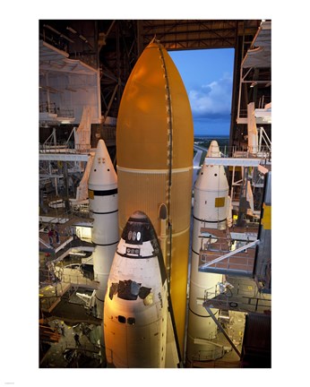 Framed STS-135 Atlantis rollout Print