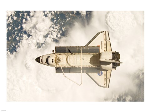 Framed View of the Space Shuttle Discovery Print