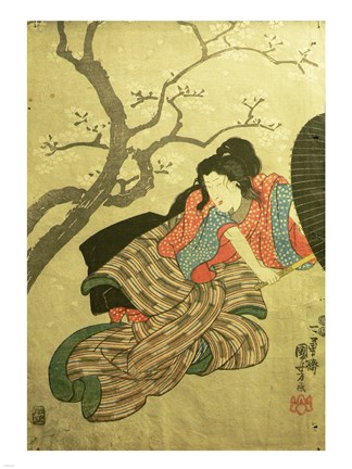 Framed Femme Samurai Print