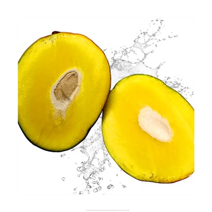 Framed Mango Splash Print