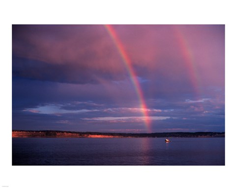 Framed Double Rainbow Print