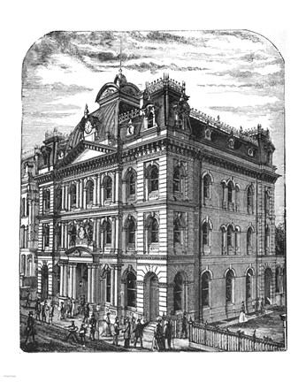 Framed General Post Office 1884 Toronto Canada Print