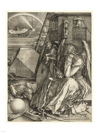 Framed Melencolia I Durer, Albrecht Print