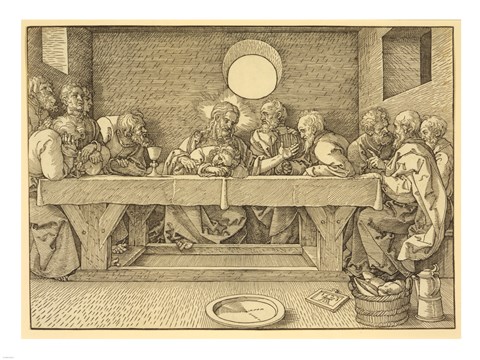 Framed Last Supper Durer Print