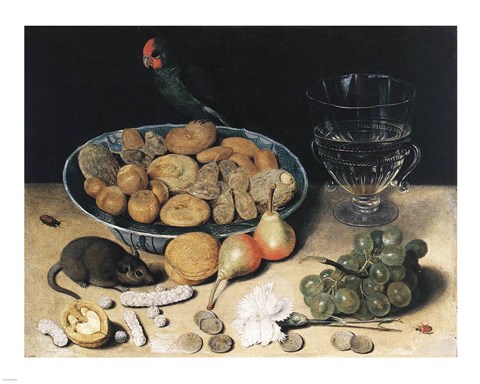 Framed George Flegel Dessert Still Life Print