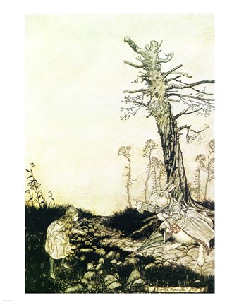 Framed Alice in Wonderland, Why Mary Ann, what are you doing out here Print