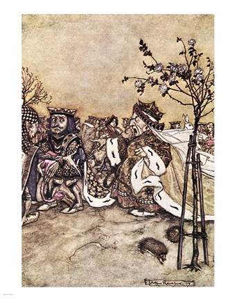 Framed Alice in Wonderland, Off with her head! Print