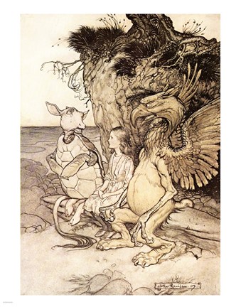 Framed Alice in Wonderland, That&#39;s very curious Print