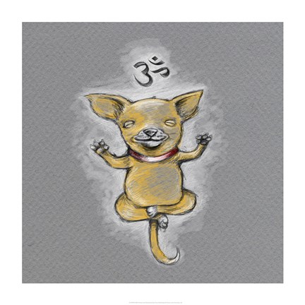 Framed Enlightened Chihuahua Print
