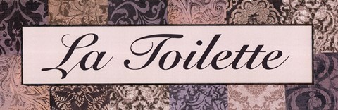 Framed La Toilette Purple Print