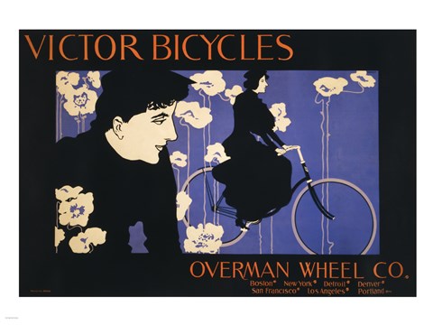 Framed Victor Bicycles Print