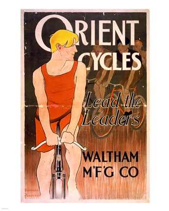 Framed Orient Bicycles Print