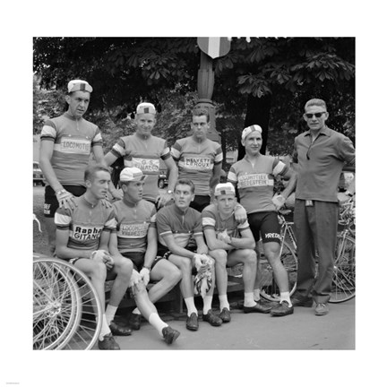 Framed Dutch Team, Tour de France 1960 Print
