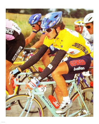 Framed Yvan Gotti  Tour de France 1995 Print