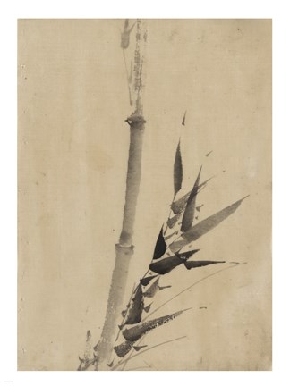 Framed Banboo Ink Painting Print